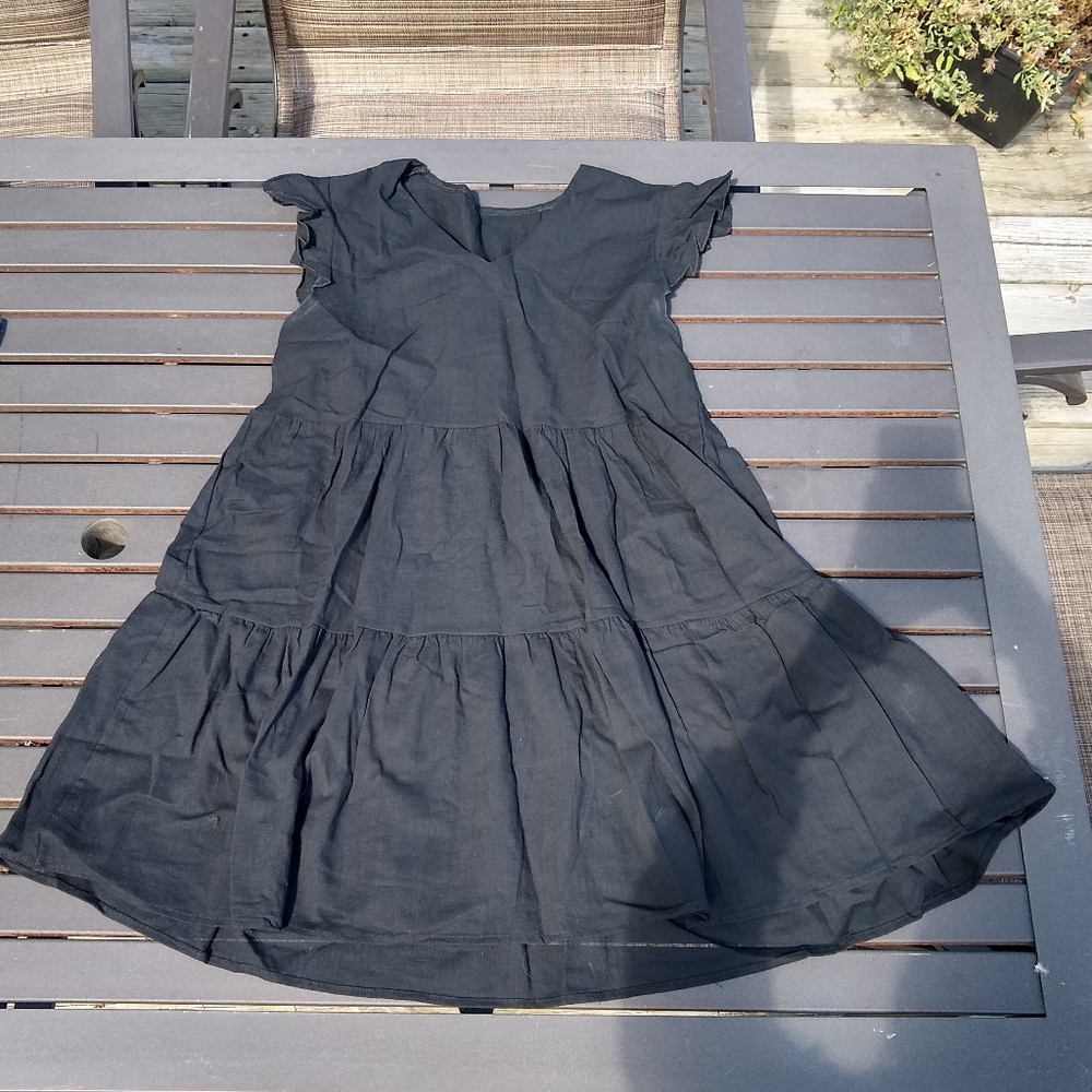 NWOT Black Babydoll Dress - Picture 2 of 3